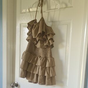 DO+BE Beige Textured Dress